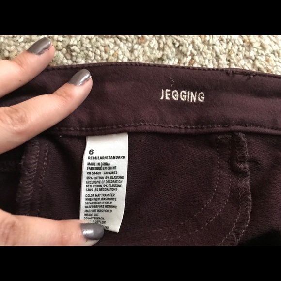 AEO | burgundy jeggings - Picture 8 of 8